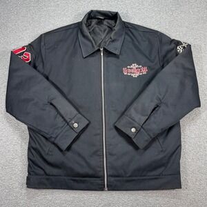 Vintage Lucky 13 Jacket Men's XL Grease Gas and Glory Quilted 90s Rockabilly